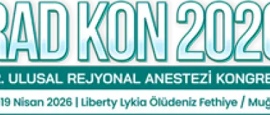 RADKON 2026 - 22. ULUSAL REJYONAL ANESTEZİ KONGRESİ, FETHİYE, 17-19 Nisan 2026
