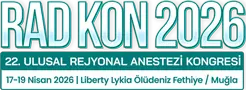 RADKON 2026 - 22. ULUSAL REJYONAL ANESTEZİ KONGRESİ, FETHİYE, 17-19 Nisan 2026